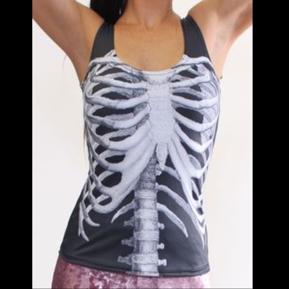 Blackmilk Tops - Blackmilk Black Milk Ribs Black Top M - NWT